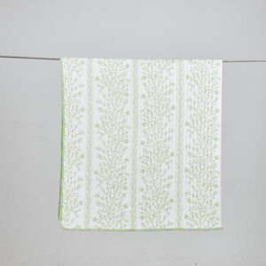 Green Floral Quilt Set - Flora Collection