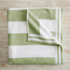 Oversized Striped Cabana Beach Towel - Edgartown Collection