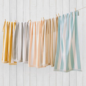 Oversized Striped Cabana Beach Towel - Edgartown Collection