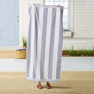 Oversized Striped Cabana Beach Towel - Edgartown Collection