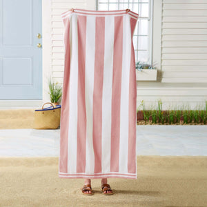 Oversized Striped Cabana Beach Towel - Edgartown Collection