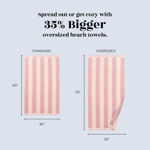 Oversized Striped Cabana Beach Towel - Edgartown Collection