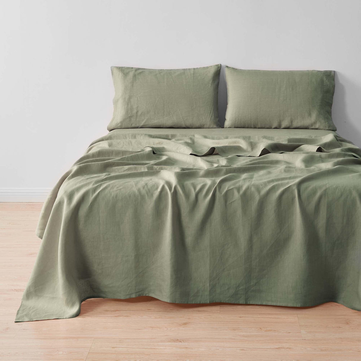Great Bay Home Pillowcases 100% European Flax Linen Pillowcase Set 100% European Flax Linen Pillowcase Set