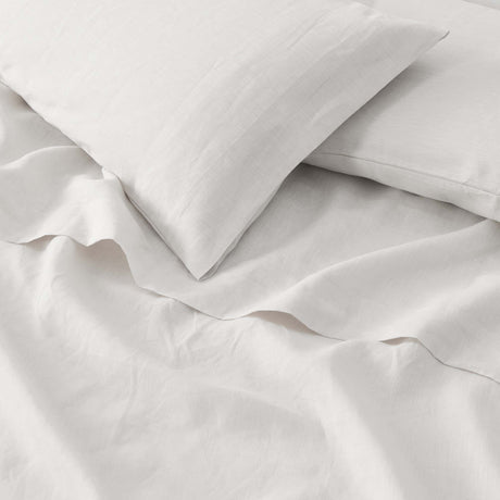 Great Bay Home Pillowcases 100% European Flax Linen Pillowcase Set 100% European Flax Linen Pillowcase Set