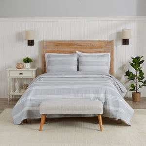 3-Piece Stripe Quilt - Madelina Collection