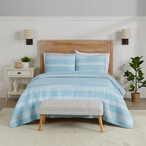 3-Piece Stripe Quilt - Madelina Collection