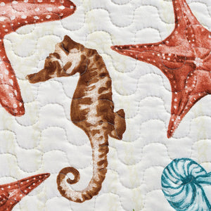 Castaway Coastal Quilt Set with Matching Shams