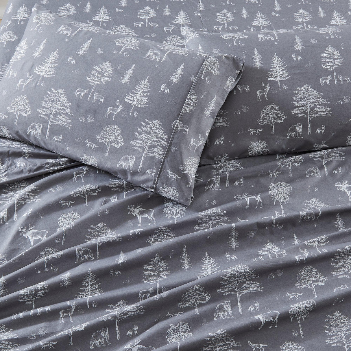 4-Piece Lodge Microfiber Sheet - Mountain Ridge Collection