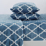 4-Piece Printed Plush Sheet - Velvet Luxe Lattice Collection