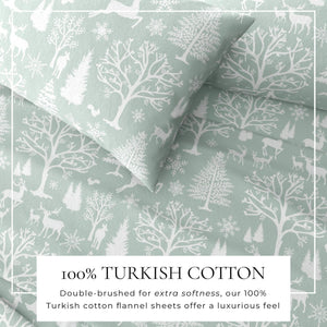 4-Piece Turkish Cotton Flannel Sheet - Lakeview Collection