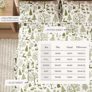 4-Piece Turkish Cotton Flannel Sheet - Lakeview Collection