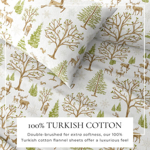 4-Piece Turkish Cotton Flannel Sheet - Lakeview Collection