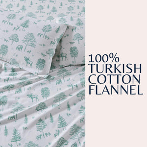 4-Piece Turkish Cotton Flannel Sheet Set - Stratton Collection
