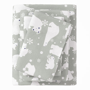 4-Piece Turkish Cotton Flannel Sheet Set - Stratton Collection