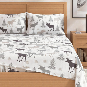 4-Piece Turkish Cotton Flannel Sheet Set - Stratton Collection