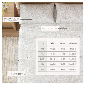 4-Piece Turkish Cotton Flannel Sheet Set - Stratton Collection