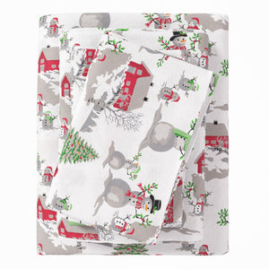 4-Piece Turkish Cotton Flannel Sheet Set - Stratton Collection