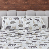 4-Piece Lodge Microfiber Sheet - Mountain Ridge Collection