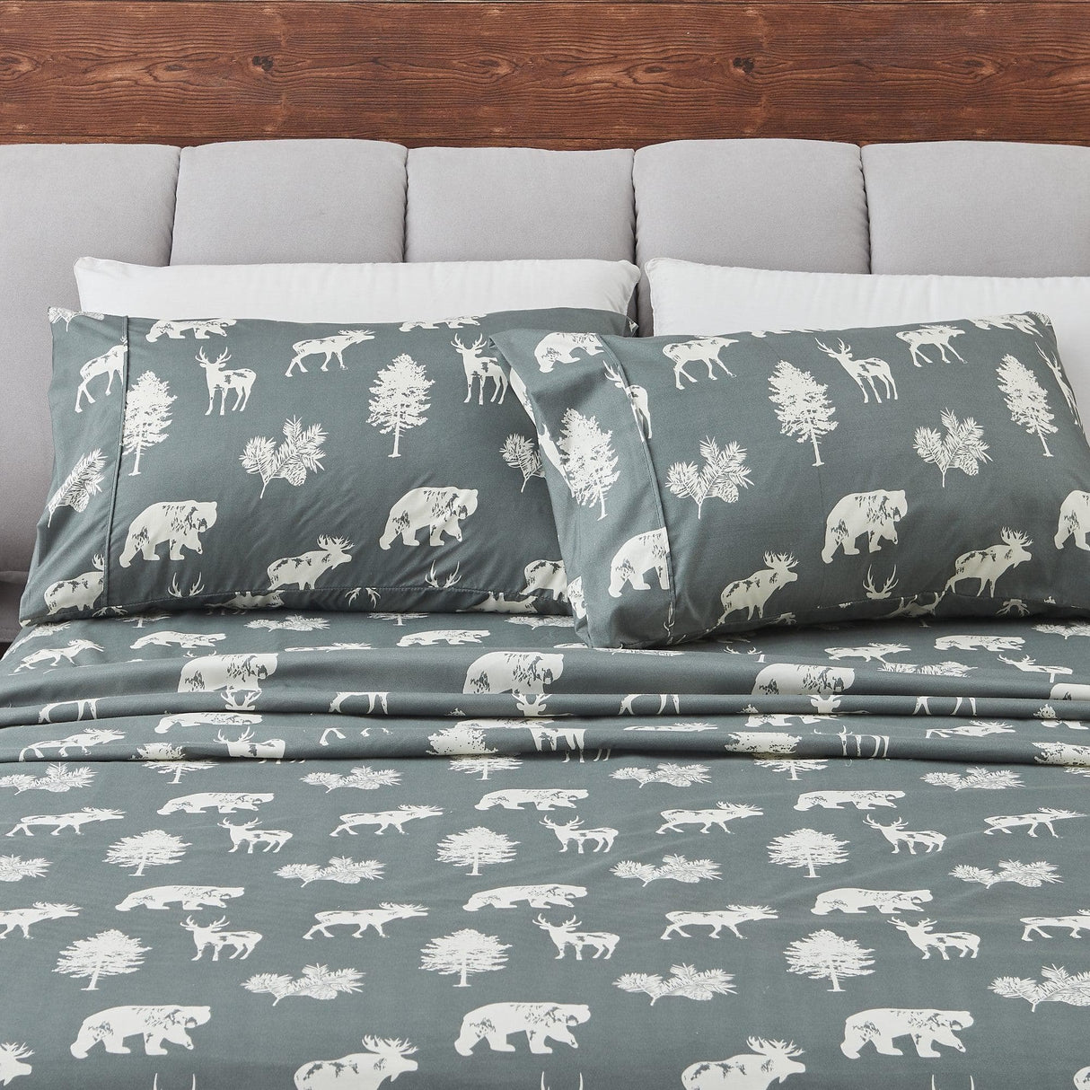4-Piece Lodge Microfiber Sheet - Mountain Ridge Collection