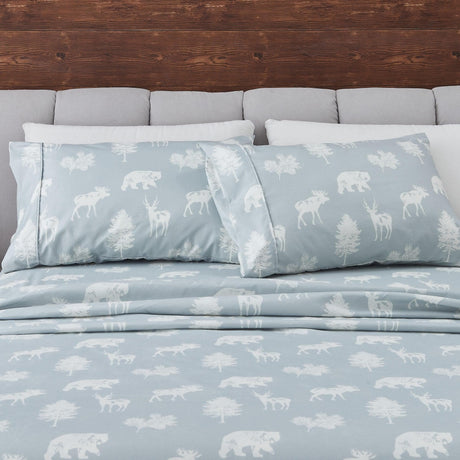 4-Piece Lodge Microfiber Sheet - Mountain Ridge Collection