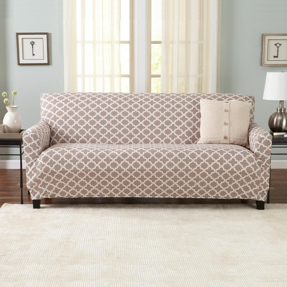Twill Stretch Slipcover - Fallon Collection