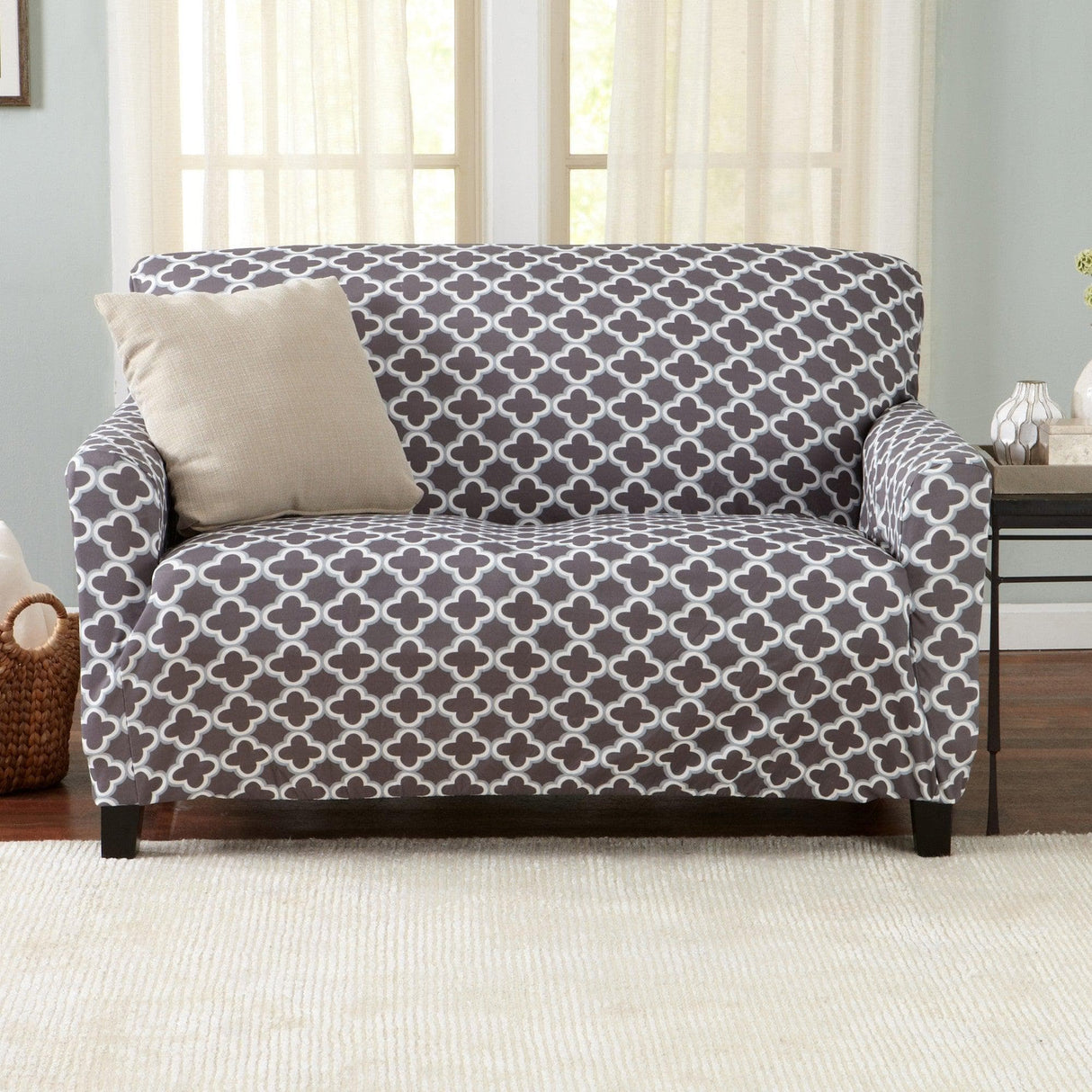 Twill Stretch Slipcover - Fallon Collection