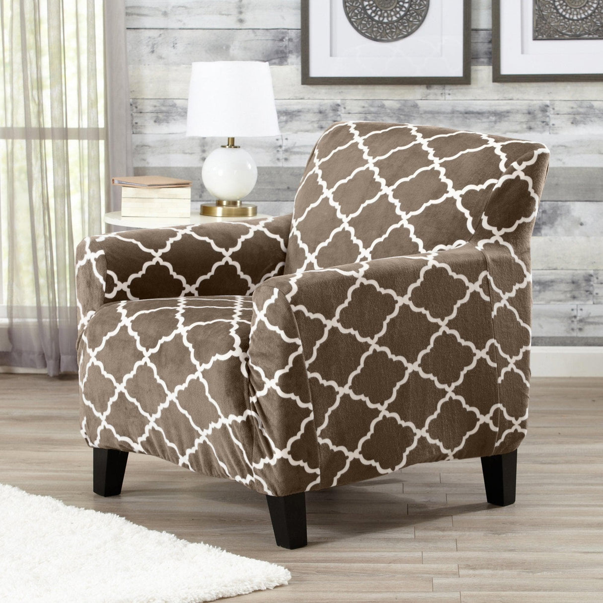 Velvet Plush Form Fit Stretch Slipcover - Magnolia Collection