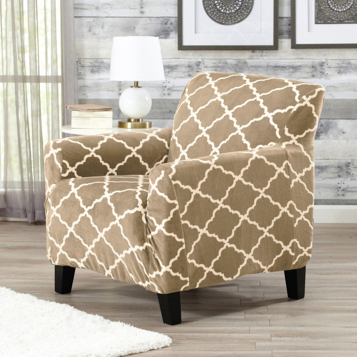 Velvet Plush Form Fit Stretch Slipcover - Magnolia Collection