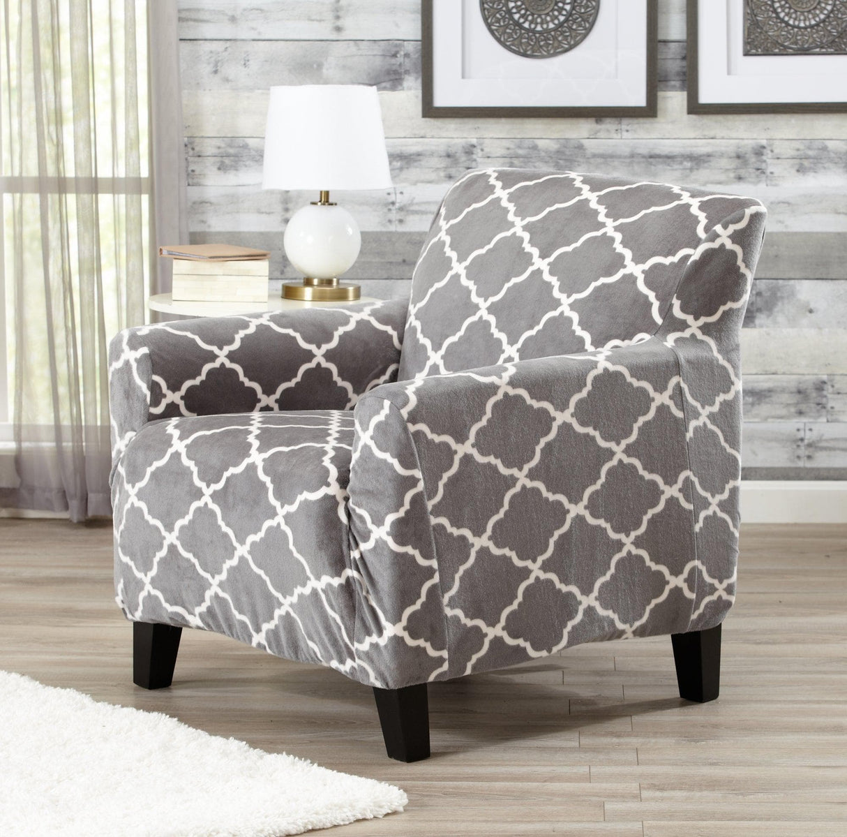 Velvet Plush Form Fit Stretch Slipcover - Magnolia Collection