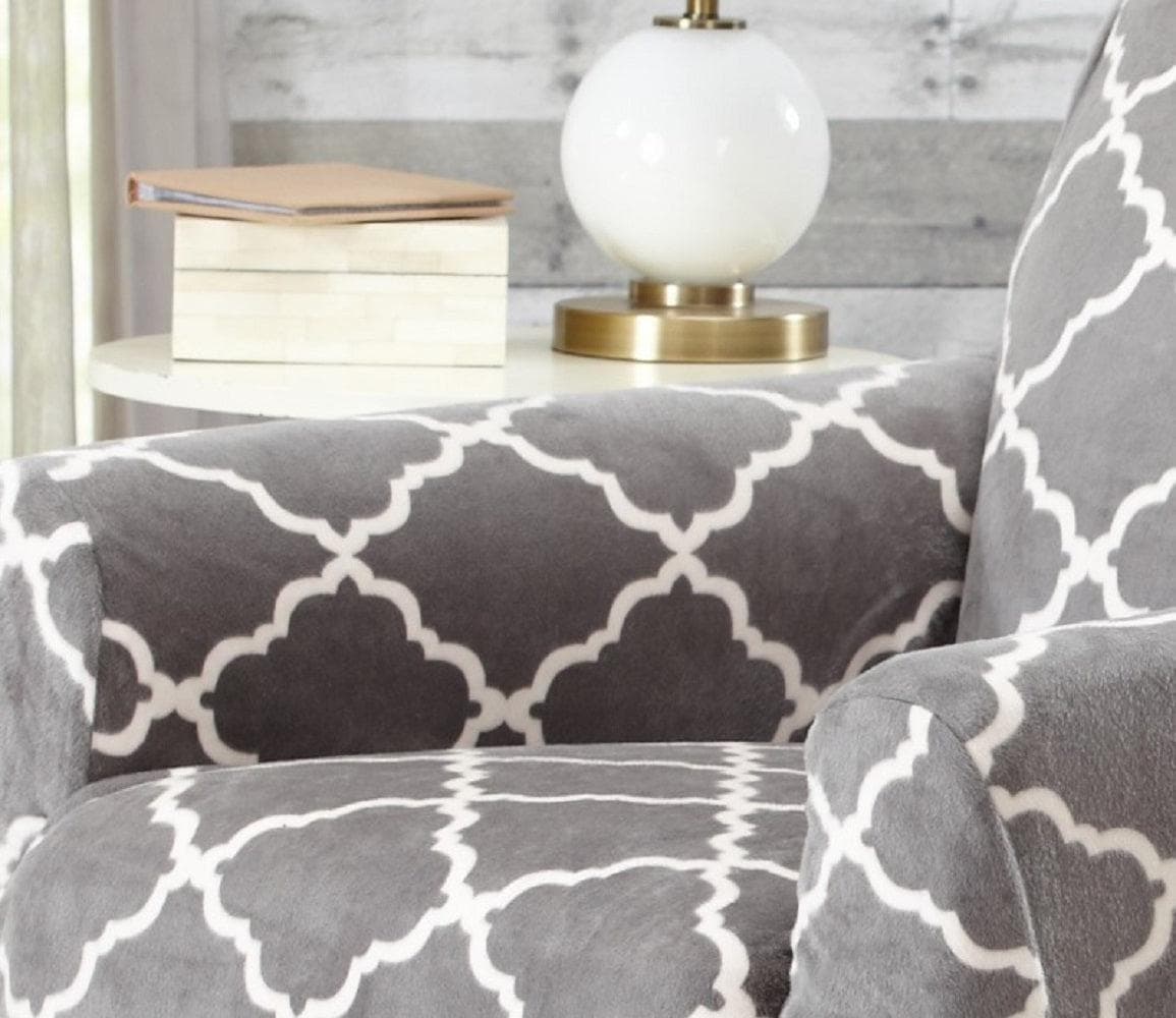 Velvet Plush Form Fit Stretch Slipcover - Magnolia Collection