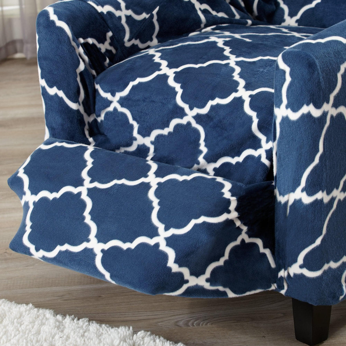 Velvet Plush Form Fit Stretch Slipcover - Magnolia Collection