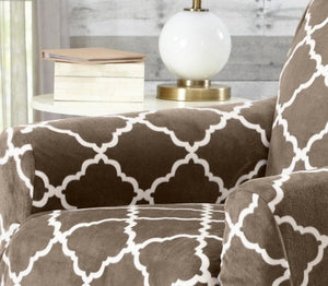 Velvet Plush Form Fit Stretch Slipcover - Magnolia Collection
