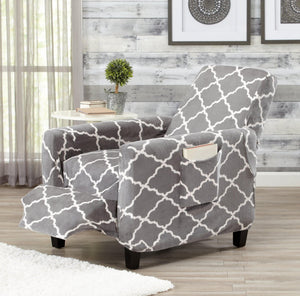 Velvet Plush Form Fit Stretch Slipcover - Magnolia Collection