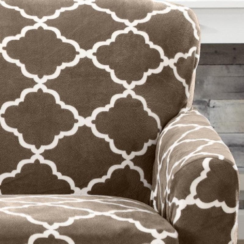 Velvet Plush Form Fit Stretch Slipcover - Magnolia Collection