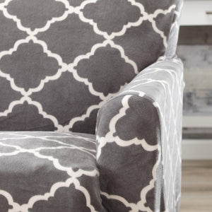 Velvet Plush Form Fit Stretch Slipcover - Magnolia Collection
