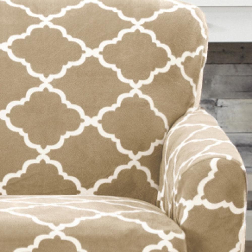 Velvet Plush Form Fit Stretch Slipcover - Magnolia Collection