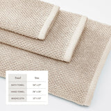 greatbayhome Bath Towels & Washcloths Cotton Textured Bath Towel Set - Acacia Collection Cotton Textured Bath Towel Set | Acacia Collection by Great Bay Home