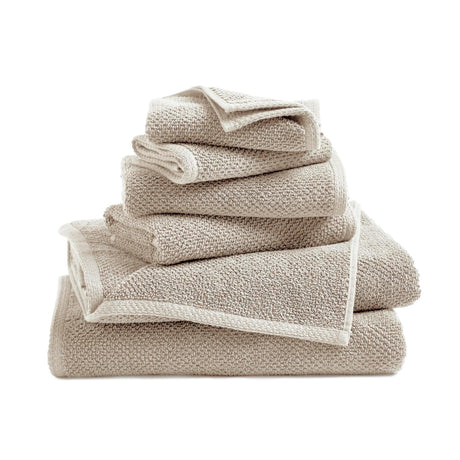 greatbayhome Bath Towels & Washcloths 6 Piece Set / Taupe Cotton Textured Bath Towel Set - Acacia Collection Cotton Textured Bath Towel Set | Acacia Collection by Great Bay Home