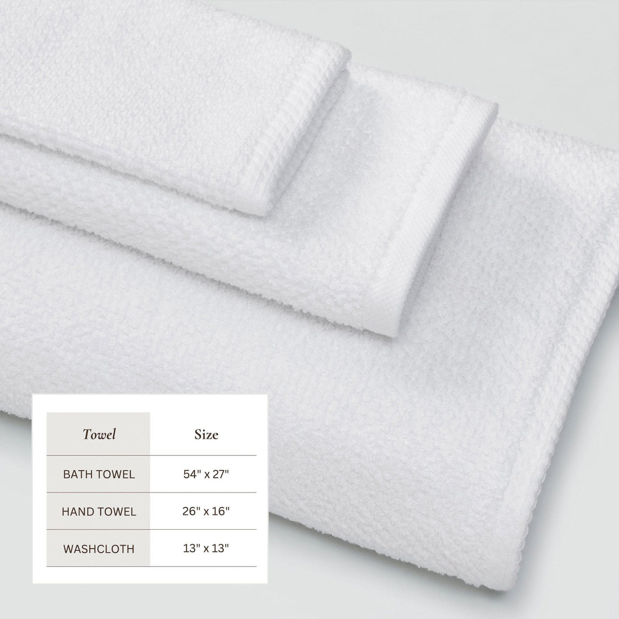greatbayhome Bath Towels & Washcloths Cotton Textured Bath Towel Set - Acacia Collection Cotton Textured Bath Towel Set | Acacia Collection by Great Bay Home