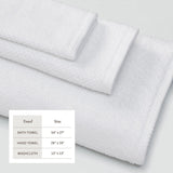 greatbayhome Bath Towels & Washcloths Cotton Textured Bath Towel Set - Acacia Collection Cotton Textured Bath Towel Set | Acacia Collection by Great Bay Home