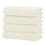 greatbayhome Bath Towels & Washcloths Bath Towel (Pack of 4) / Ivory Cotton Textured Bath Towel Set - Acacia Collection Cotton Textured Bath Towel Set | Acacia Collection by Great Bay Home