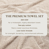 greatbayhome Bath Towels & Washcloths Cotton Textured Bath Towel Set - Acacia Collection Cotton Textured Bath Towel Set | Acacia Collection by Great Bay Home