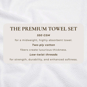 Cotton Textured Bath Towel Set - Acacia Collection