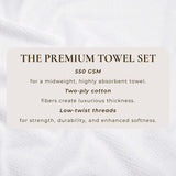 greatbayhome Bath Towels & Washcloths Cotton Textured Bath Towel Set - Acacia Collection Cotton Textured Bath Towel Set | Acacia Collection by Great Bay Home
