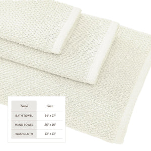 Cotton Textured Bath Towel Set - Acacia Collection