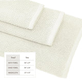 greatbayhome Bath Towels & Washcloths Cotton Textured Bath Towel Set - Acacia Collection Cotton Textured Bath Towel Set | Acacia Collection by Great Bay Home