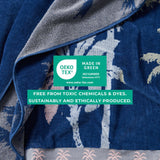 2 Pack 100% Cotton Jacquard Beach Towels - Playa Collection