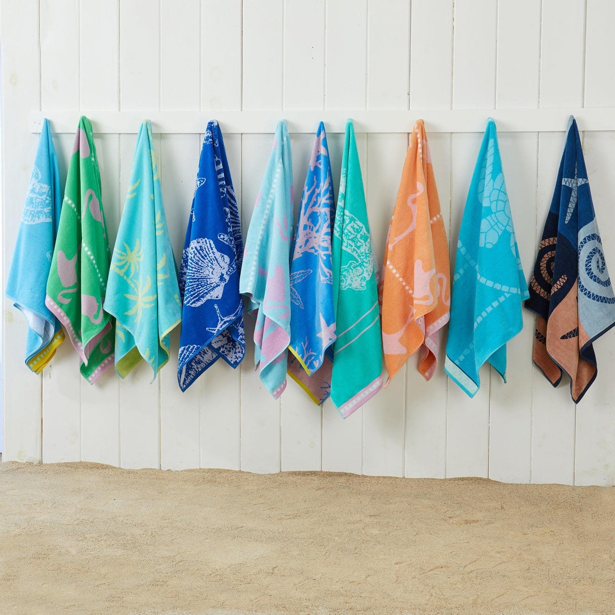 2 Pack 100% Cotton Jacquard Beach Towels - Playa Collection