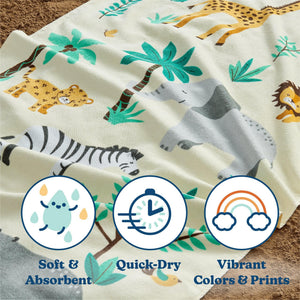 Vibrant Kids Beach Towel - Keilani Collection