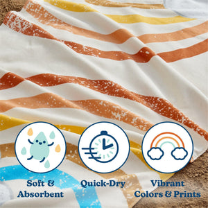 Vibrant Kids Beach Towel - Keilani Collection